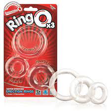 Ring O x3 Cock rings Clear