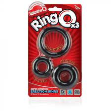 Ring O x3 Cock rings Black